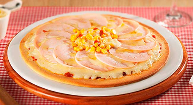 Pizza de sabor Finesse de Peru.